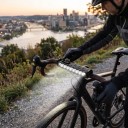 Framljus för cykel W617 17 LED 2000–3000 lumen 10000 mAh Batteri Med display Aluminium och plast Svart USB-C laddning För landsvägscyklar 6