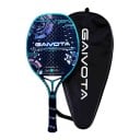 Racket för beach tennis med grov yta Längd 50 cm Tjocklek 22 mm Racketfodral Svart och turkos Beach tennis för avancerade Unisex 1