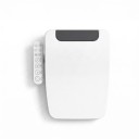 Intelligente Toilettensitz mit Bidet Rechteckig Beheizt und Automatisch Seitenbedienfeld 51 x 39 x 11 cm Edelstahl-Düse Weiß Für WC 1