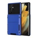 Skydd för Samsung Galaxy S25 Edge med vikbart kortfack i polykarbonat PC Plånboksfodral för mobiltelefon För skydd av telefonen 6