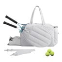 Tennisracketväska med fack för skor och ficka för flaska 48 x 19 x 31 cm Quiltad Över axeln och i handen För badminton och pickleball 2