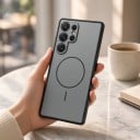Skydd för Samsung Galaxy S25 FE med stöd för magnetisk laddning med skydd för kameran av polykarbonat och TPU Magnetiskt mobilskal 16