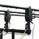 Sats med nappindikatorer HIRISI S7-2 med mottagare och LED-lampa 2 indikatorer i ett ABS-material med dragkedja Svart För karp och bottenfiske 9