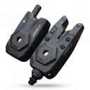 Bite Indicators HIRISI S7-3 Med LED-lampa och Nackhörlur Set av 3 Beteindikatorer ABS-material Svart För karpfiske och nattfiske med bottenfiske 3