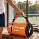 Tennisbollväska för 100 bollar Höjd 48 cm och diameter 28 cm Förstärkt vattentät med termisk isolering Tennisryggsäck över axeln För träning 10