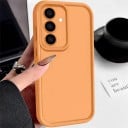 Fodral för Samsung Galaxy S25 Ultra med skydd för kameran och förstärkta kanter av silikon Mjuk telefonfodral för dagligt bruk 25