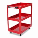 Pojízdlig verktygsvagn 3 våningar Maxlast 100 kg Mått 74 x 66 x 35,5 cm Metallkonstruktion med hjul och handtag För verkstaden, garaget 17