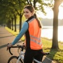 Reflexväst för motorcykel Unisex Utan ärmar Dragkedja och bröstficka Polyester Västen med reflexband för jacka 9