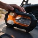 Skyddskåpa för framlykta till motorcykel BMW R1200GS LC och R1250GS samt Adventure 2014–2024 Klar polykarbonatlins Svart ram Mot grus 5