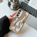 Baksidan av Samsung Galaxy S26 Ultra med ett plastiskt 3D-mönster av lågor Mobilskal med eldmotiv 16