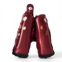 Stående uppblåsbar ren i två delar Kropp och ben som passar in i varandra Sammanställd 127 cm Vinröd och vit Juldekoration för hemmet 3
