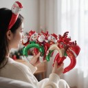 Uppblåsbara julhårband 10 st Ballonghårband Santa snögubbe ren och julmössa God Jul Röda och gröna För julfesten 6