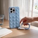 Silikonskydd med sugkoppar och handledsrem för iPhone 17 Antiglidyta Håller på släta ytor För videor och fotografering 20