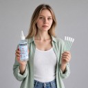 Rengöringslösning för DTF och DTG bläck Stark rengörare för skrivhuvuden 100 ml Med 6 spatel För Epson DX4 DX5 L1800 L805 L800 1390 I3200 4