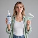 Rengöringslösning för DTF och DTG bläck Stark rengörare för skrivhuvuden 100 ml Med 6 spatel För Epson DX4 DX5 L1800 L805 L800 1390 I3200 2