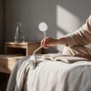 Läslampa för bok 1 st USB uppladdningsbar med klämma Justerbar 3 färglägen LED Ögonvänlig 22,5 x 3,5 cm Vit För läsning och studier 4