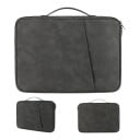 Fodral för MacBook och tablet 12,9 till 13 tum med handtag och framficka 35 x 25,5 x 3 cm Polstrad väska med dragkedja 16
