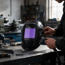 Självtonande svetsmask med 4 sensorer Växling 1/25000 s True Color Material PP För TIG MIG och ARC svetsning och slipning 6