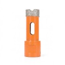 Diamantborrkrona 18 mm med M14-gänga för vinkelslip Vakuumpolerad diamant Orange Torr borrning i kakel och marmor 1