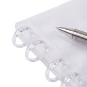 Genomskinlig fotohållare med ringar 166 x 137 mm För 40 foton 10 sidor och 20 sidor 2 fickor per sida För fotografier och fotoband 3