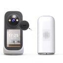 Smart barnkamera med HD-kamera Wi-Fi Skärm Tvåvägs videotelefon Omdragbar 360° Nattvision Rörelsedetektering Vit För spädbarn 5