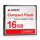 Minneskort CF Compact Flash LEMIWEI 16 GB Digitalt Minneskort Vit och Röd För Digitalkameror och CF-kortläsare 1