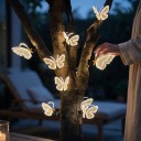 Motyl LED Ljus 40 cm Dynamiskt Med Rörliga Vingar Dekorativt Ljus I Form Av En Motyl 12 V ABS Varm Vit För Trädgård Och Inomhus 1