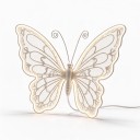 Motyl LED Ljus 40 cm Dynamiskt Med Rörliga Vingar Dekorativt Ljus I Form Av En Motyl 12 V ABS Varm Vit För Trädgård Och Inomhus 6