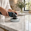 Diamantpoleringsskiva 100 mm Steg 2 För torr och våt polering Epoxibindning Kardborrebläck Blå Polering av granit, betong och marmor 6