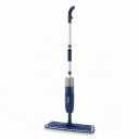 Mop avec pulvérisateur 500 ml Réservoir 3 Chiffons en microfibre Tige en aluminium 120 cm Tête pivotante 360° Bleu foncé Pour nettoyage humide et sec 1