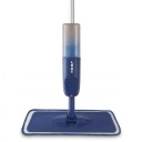 Mop avec pulvérisateur 500 ml Réservoir 3 Chiffons en microfibre Tige en aluminium 120 cm Tête pivotante 360° Bleu foncé Pour nettoyage humide et sec 4