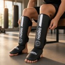 Boxningsskydd för smalben och anklar storlek M Längd 36 cm Läderytan Höjd 140–165 cm För juniorer MMA och Muay Thai 10