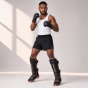 Skal till smalben och fotled storlek L Längd 40 cm Läder träningsskydd Höjd 165–185 cm För vuxna MMA och Muay Thai 11