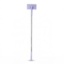 Mop mini portable avec échange automatique de serviettes en papier 90 cm Tête rotative 360° Violet Pour les sols et le plan de travail de cuisine 1