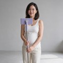 Mop mini portable avec échange automatique de serviettes en papier 90 cm Tête rotative 360° Violet Pour les sols et le plan de travail de cuisine 7