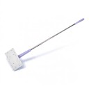 Mop mini portable avec échange automatique de serviettes en papier 90 cm Tête rotative 360° Violet Pour les sols et le plan de travail de cuisine 9
