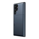 Fodral för Samsung Galaxy S24 S med kortfack Skydd med glidande ficka PC och TPU För betal- och ID-kort 8