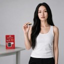 Minneskort microSDXC 256 GB med SD-adapter 1,5 x 1,9 cm Klass U3 V60 A2 Vattentålig och stöttålig Svartguld För mobil och kamera 4