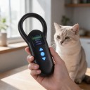 Mikrochipsläsare för djur Fonkan S70 USB Minne 500 poster FDX-B och EMID ISO 11784/85 Skärm 3,66 cm Svart För hundar och katter 2