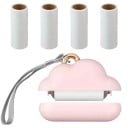 Reserull för noppor Mini i molnform Utbytbara klisterpapper 10 x 6,4 cm Med lock och rem För kläder 4