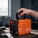 Inverter svetsmaskin MMA 250 A Effekt 4000 W Strömförsörjning 220 V Mått 20 x 13,5 x 9,6 cm För plåt 2 till 5 mm Orange För hemmaverkstad 3