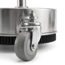 Tlaková myčka povrchů 18 palců 4000 PSI 8,5 GPM 3 rotační trysky Nerezová ocel Stříbrná 4 otočná kolečka Na příjezdové cesty a terasy 6