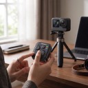 Trådlös Bluetooth-fjärrkontroll aMagisn för Insta360 GoPro och DJI med handledsrem i ABS och silikon Svart Batteritid upp till 96 h 5