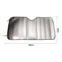 Solskydd för bilens vindruta 140 x 70 cm Fällbar aluminiumfolie Silver Inredningsskydd mot sol UV-strålning och frost 7