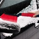 Snöborste med isskrapa 2 i 1 44 cm Borste 17 cm Skrapa 9,5 cm Skumhandtag För vindruta och bilfönster 2