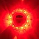 Varnings-LED-lampa 1 st USB uppladdningsbar Magnetisk blinkande skiva 10 cm Batteri 650 mAh 9 lägen Orange Nödbelysning för bil 1