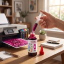 Universell bläck 100 ml Vattenbaserad Med spruta För HP Canon Epson och Brother För påfyllning av kassett Deskjet och CISS 9
