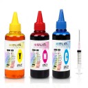 Universell bläck 3 st 100 ml Cyan Magenta och Gul Vattenbaserad För HP Canon Epson och Brother För påfyllning av patroner Deskjet och CISS 1