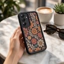 Silikonskydd för Samsung Galaxy S24 FE Blommotiv Skyddande skal för mobil Höjd ram runt kameran 5