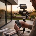 Trådlös zoomkontroll AODELAN ZC-3 för Canon videokamera med zoom, fokus och bländare Svart för inspelning från stativ 6